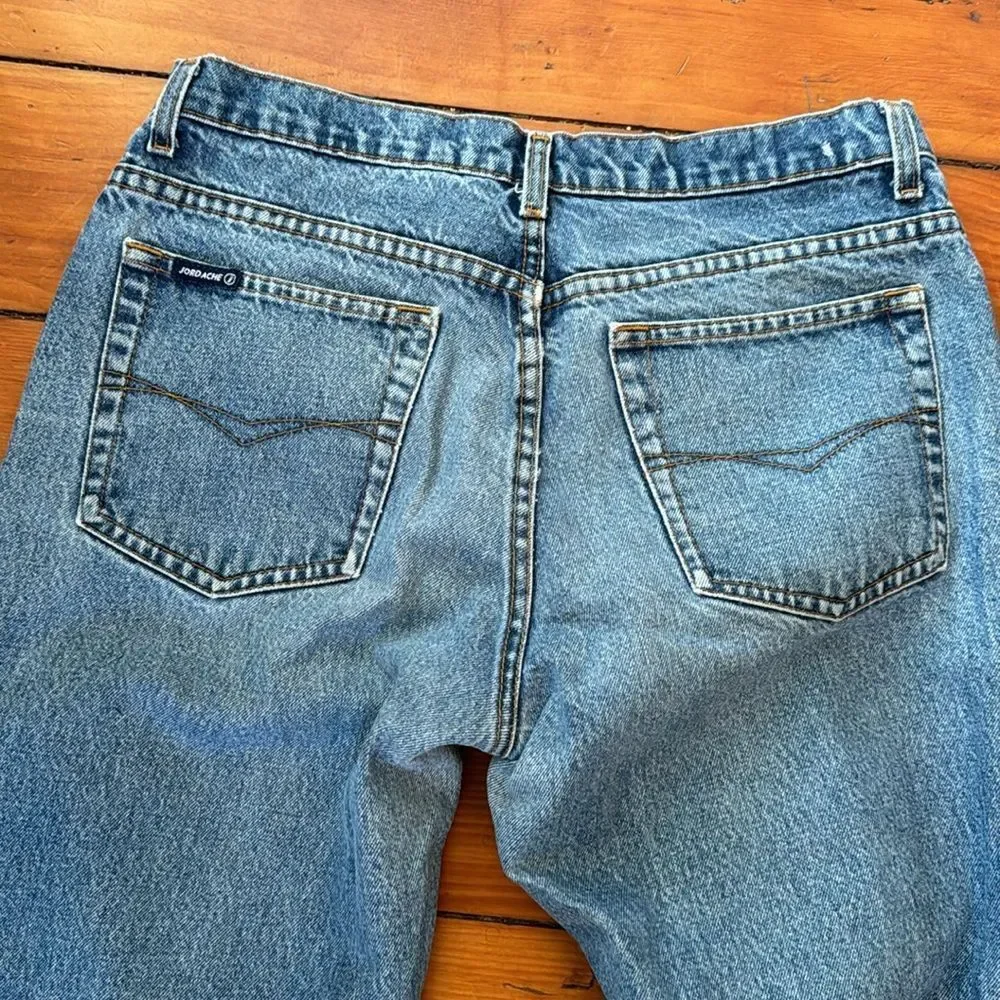 Jordache VTG *Stiff* Bootcut Denim Jeans Sz 28 11/12 EUC! TRENDING!
